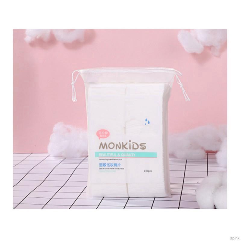 Set 240 Miếng Bông Tẩy Trang Bằng Cotton Mỏng Mềm Mại Có Thể Sử Dụng Dạng Ướt Và Khô