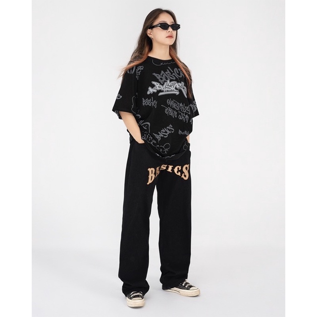 CROTCH EMBROIDERED LOGO PANTS