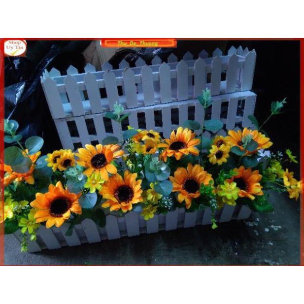 Hoa giả -50cm Hàng rào hoa hướng dương