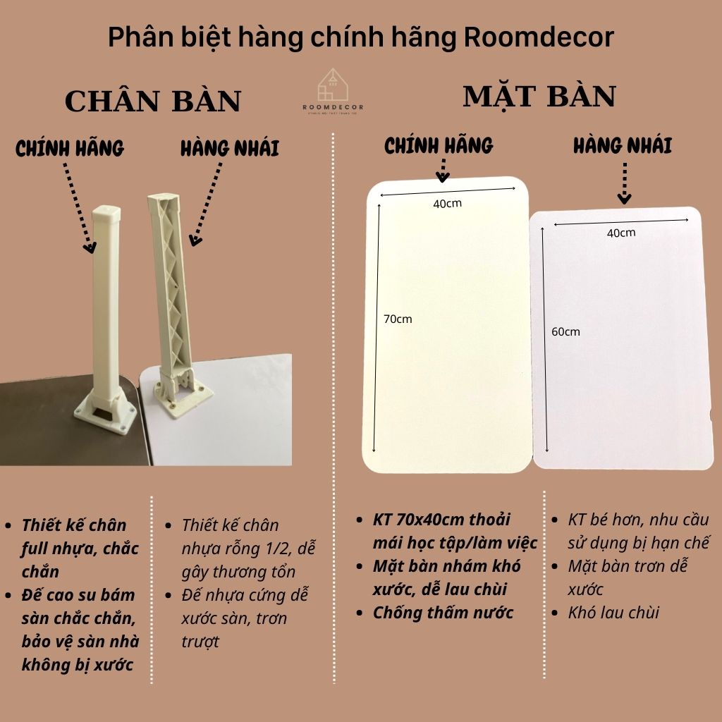 Bàn Học Gấp Gọn Để Laptop Làm Việc Chính Hãng Roomdecor