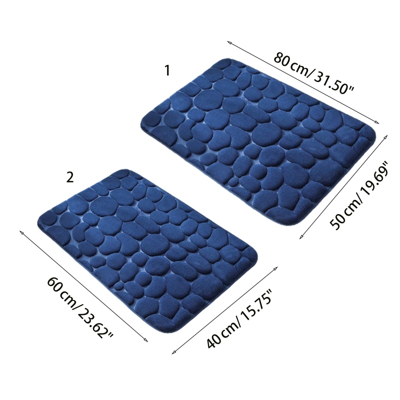 Thảm Mút Hoạt Tính Siêu Thấm Nước Chống Trượt Cho Phòng Tắm