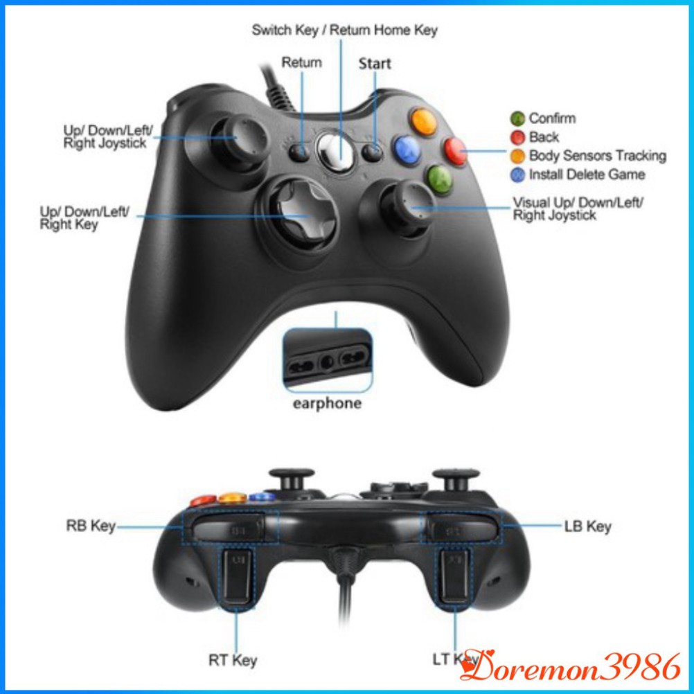 [XẢ KHO] 💥[CHÍNH HÃNG - BẢO HÀNH 1 NĂM  ]💥Tay Cầm Chơi Game Xbox 360 Hỗ trợ tất cả các thiệt bị Android , PC , PS3, PS