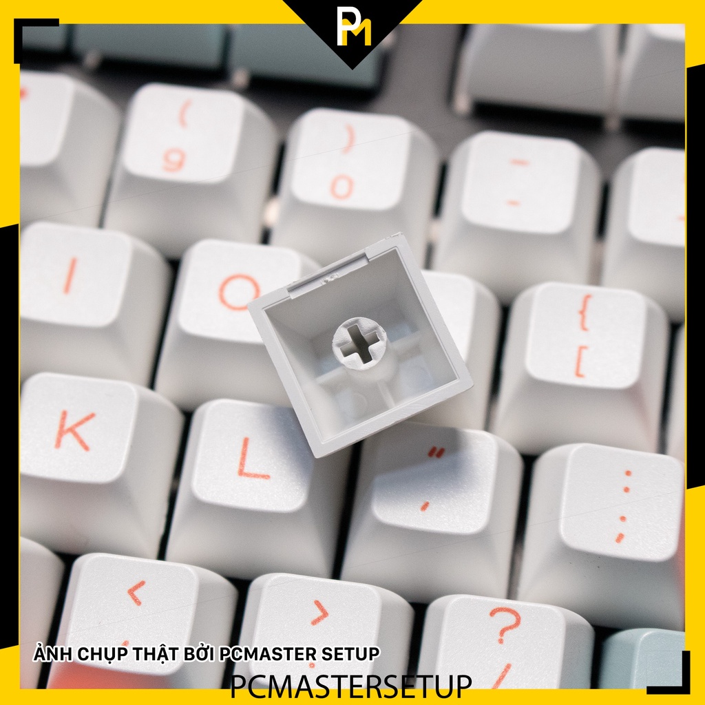 Keycap pbt Salmon cá hồi HSA profile nút cho bàn phím cơ pcmaster