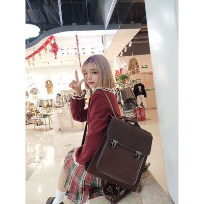 Balo Da Nữ Thời Trang Cao Cấp VINTAGE Đi Học Giá Rẻ Vela Stỏe BL21