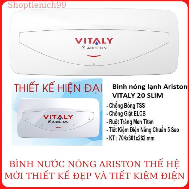 [Siêu Rẻ]Bình Nước Nóng Ariston / Máy Nước Nóng Lạnh Ariston Vitaly Hàng Chính Hãng Siêu Bền Giá Rẻ Bảo Hành Toàn Quốc.