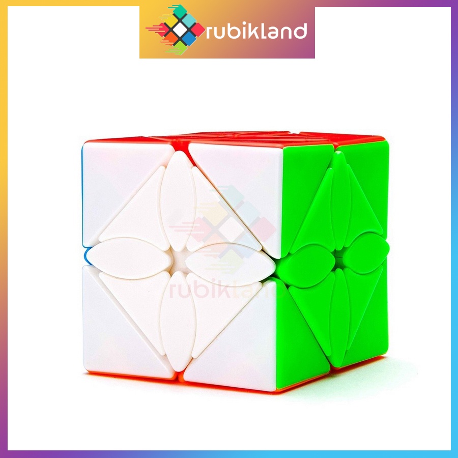 Rubik Biến Thể MFJS MeiLong Ivy Skewb Maple Leaf Skewb Stickerless Rubic Biến Thể Maple Leaves Đồ Chơi Trí Tuệ Trẻ Em