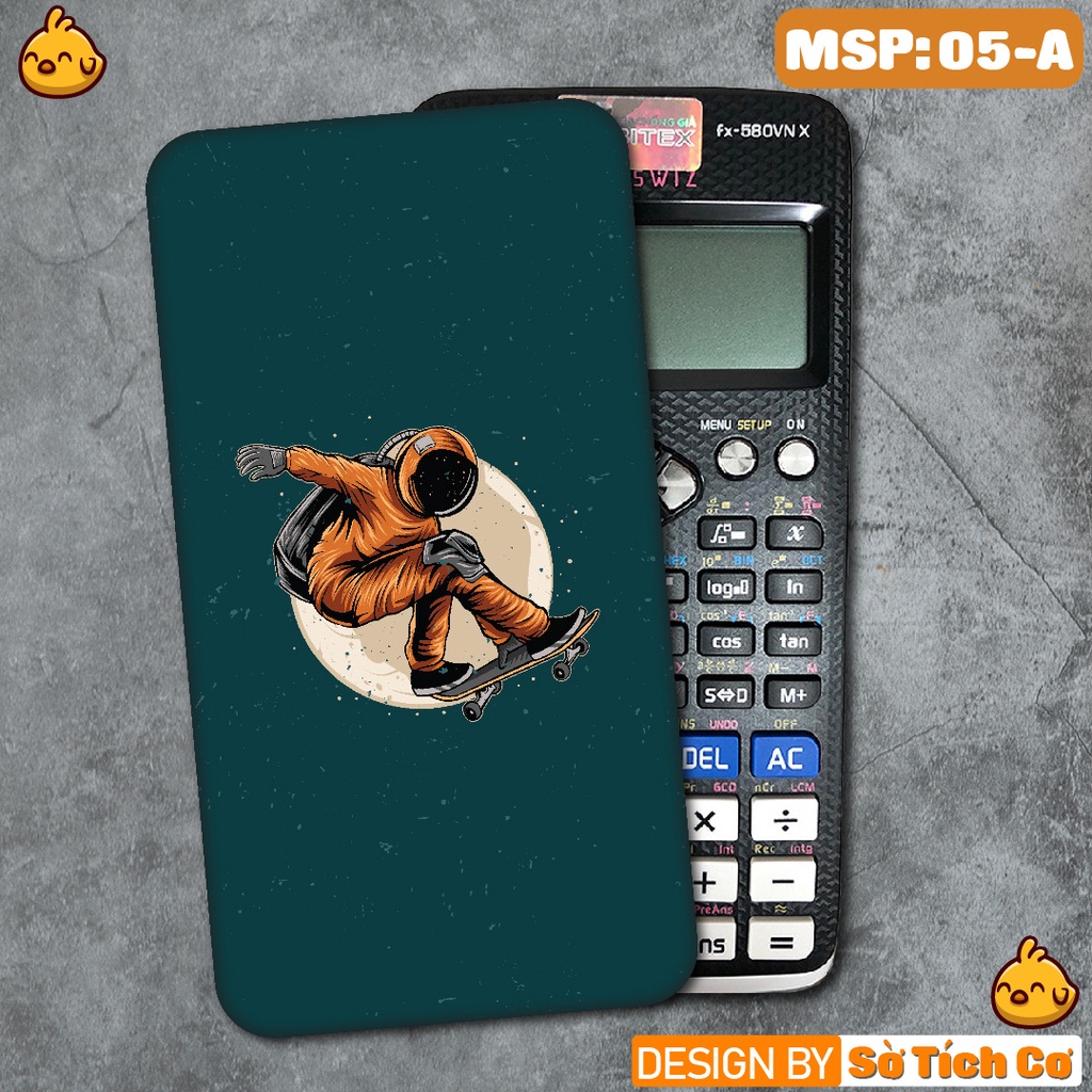 Miếng decal dán máy tính casio vinacal FX500 FX570 FX580 - 570ES 570EX 680EX Phi Hành Gia 2 MSP: 05