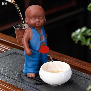 Pee Boy Zisha Tea Pet Trang trí Khay trà lớn Zen Little Monk Dễ thương Phụ kiện đạo Ý tưởng