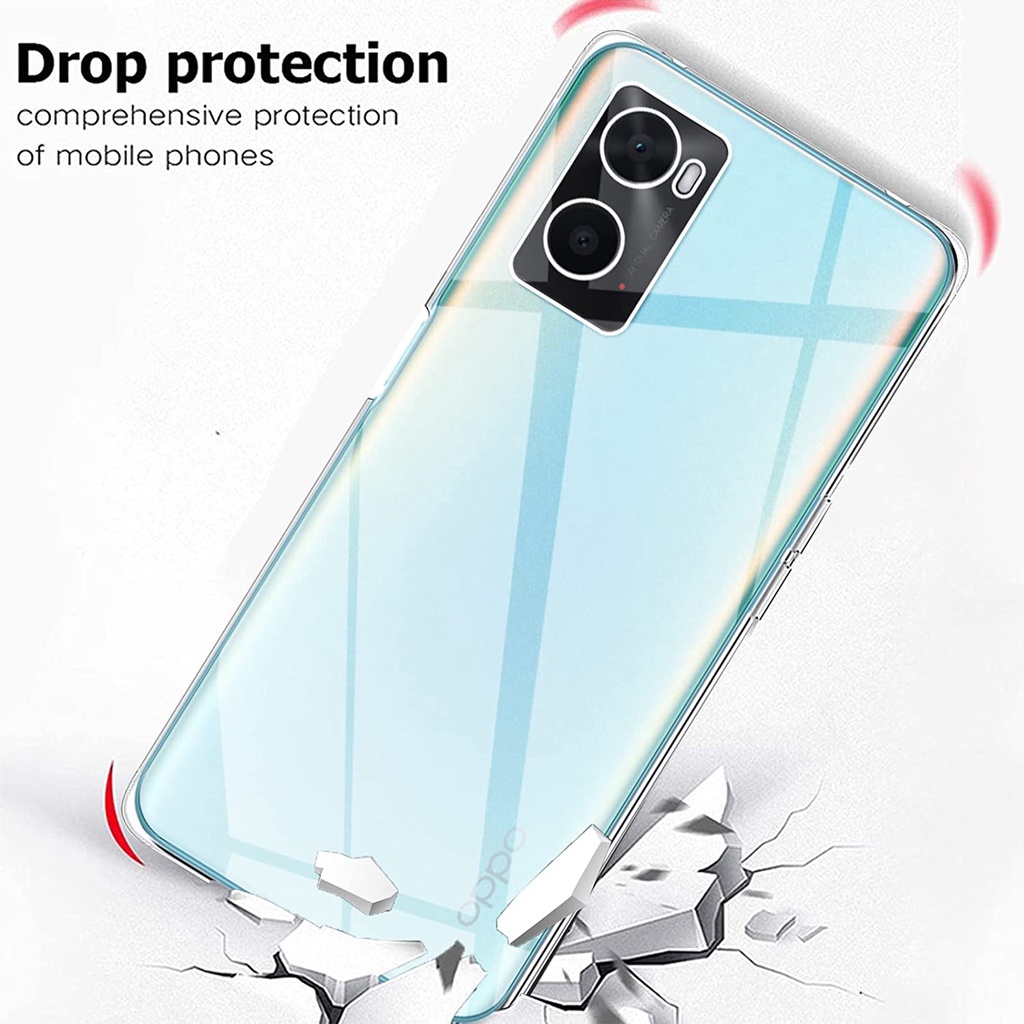 Ốp lưng silicon dẻo cho Oppo A36 / A76 / A96 / K10 / Realme 9i hiệu Ultra Thin trong suốt mỏng 0.6mm độ trong tuyệt đối