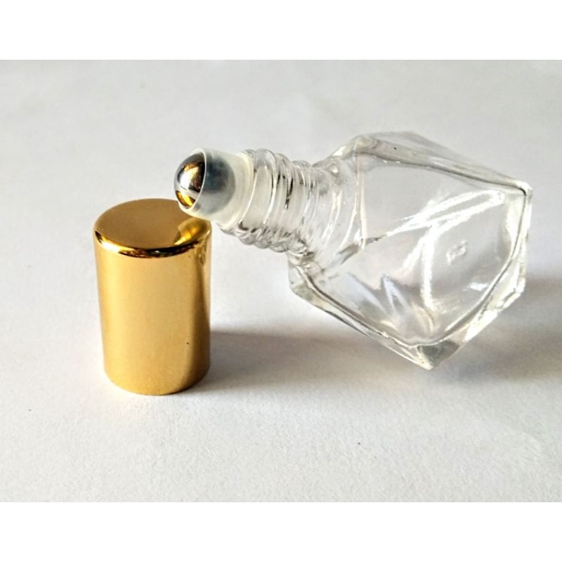 Chai lọ thủy tinh 8ml bi lăn thép không rỉ hình bát giác rất đẹp mắt dùng chiết đựng tinh dầu nước hoa son môi Nước