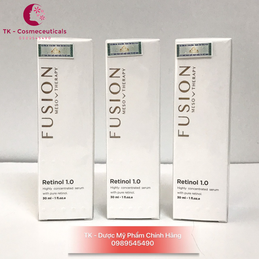 (CHÍNH HÃNG) Kem Chống Lão Hóa, Nám, Tàn Nhan Fusion Retinol 1.0 Meso Therapy - 30ml