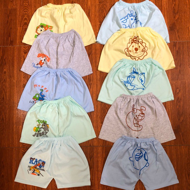 Quần chục đùi mông thú (set 10 chiếc) cotton mềm mịn cho bé (4-14kg)