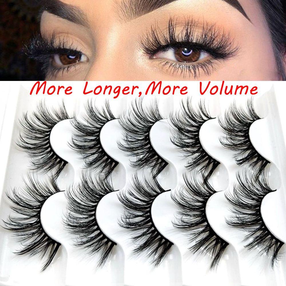 Set 5 Cặp Lông Mi Giả SKONHED 1 Làm Thủ Công Trang Điểm Mắt Làm Đẹp