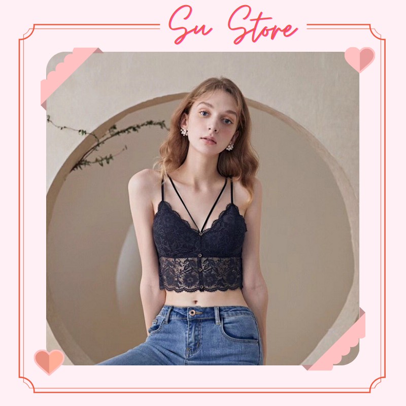 Áo Bra Ren Cao Cấp, Áo Ngực Ren 2 Dây - SU