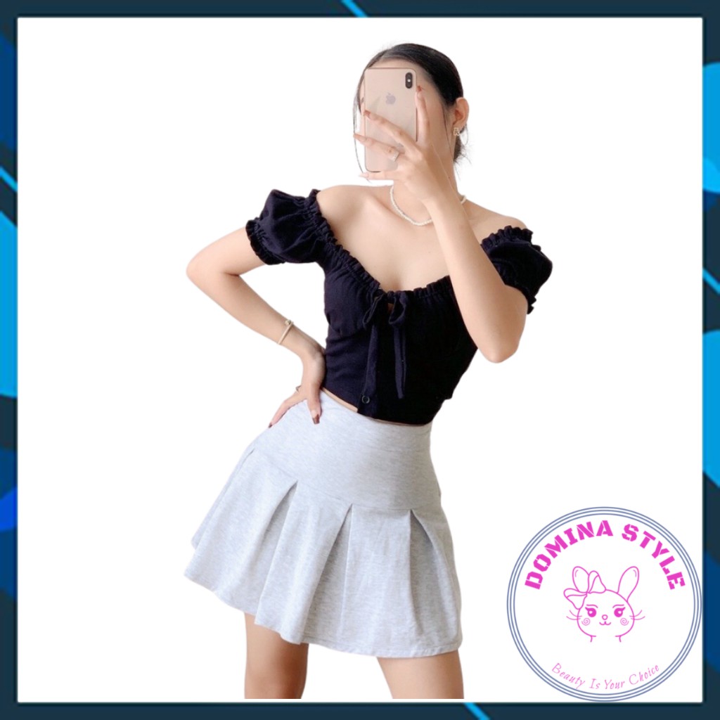 Chân váy thun dày dập li lớn cạp cao có lót trong | BigBuy360 - bigbuy360.vn