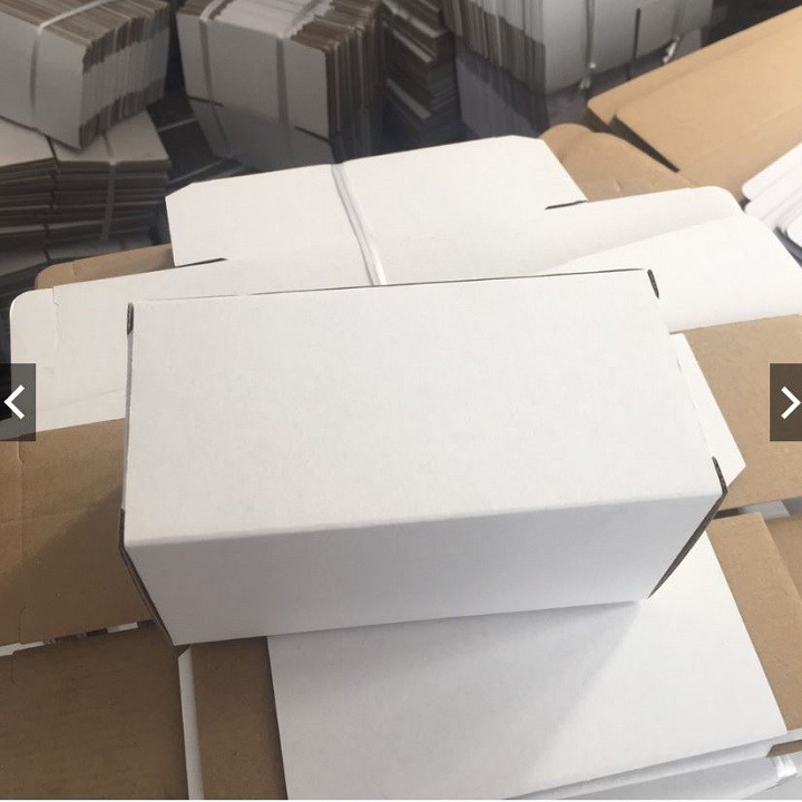 Combo 100 Hộp carton nắp gài trắng - 8x6x18cm