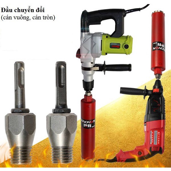 Đầu Chuyển Đổi từ Khoan Bê Tông sang Khoan Rút Lõi Bê Tông