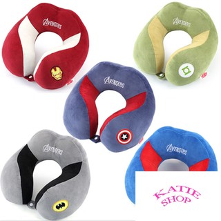 Gối kê cổ chữ U mẫu mã Avenger cao cấp thiết kế siêu cute, nỉ nhung siêu mịn, màu sắc trẻ trung siêu cá tính