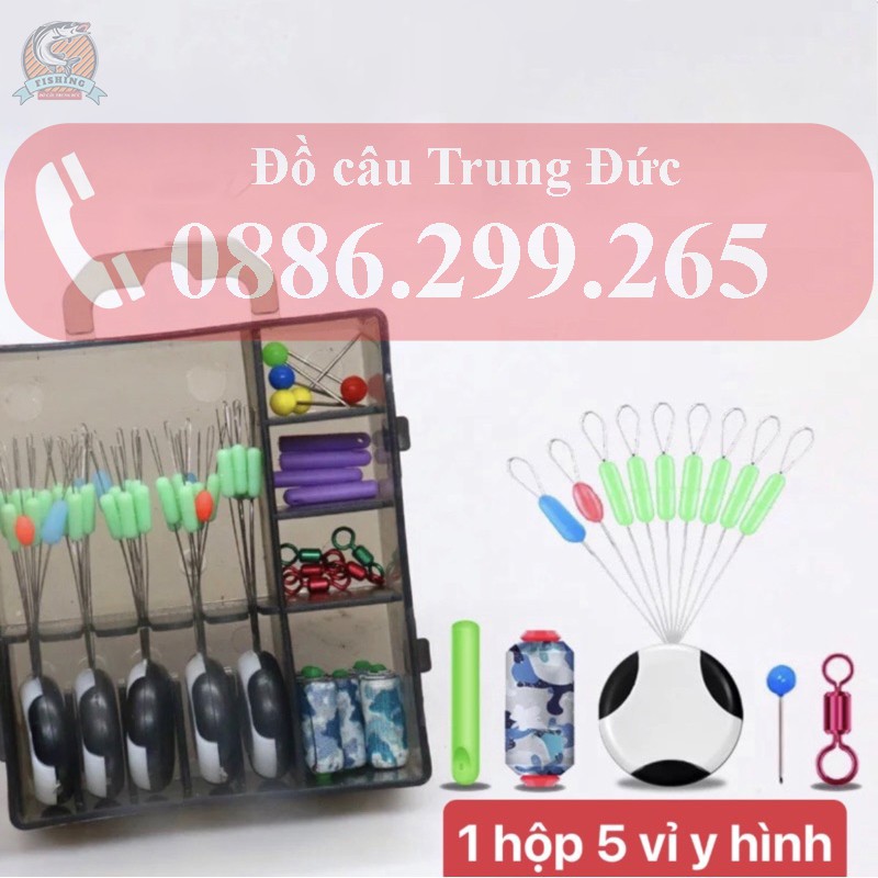 Hộp phụ kiện câu đài Silicone cao cấp ( 1 hộp 5 vỉ )