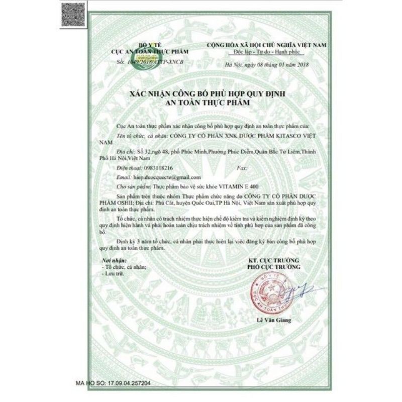 Viên uống Vitamin E đỏ 275mg 30 viên | Thế Giới Skin Care