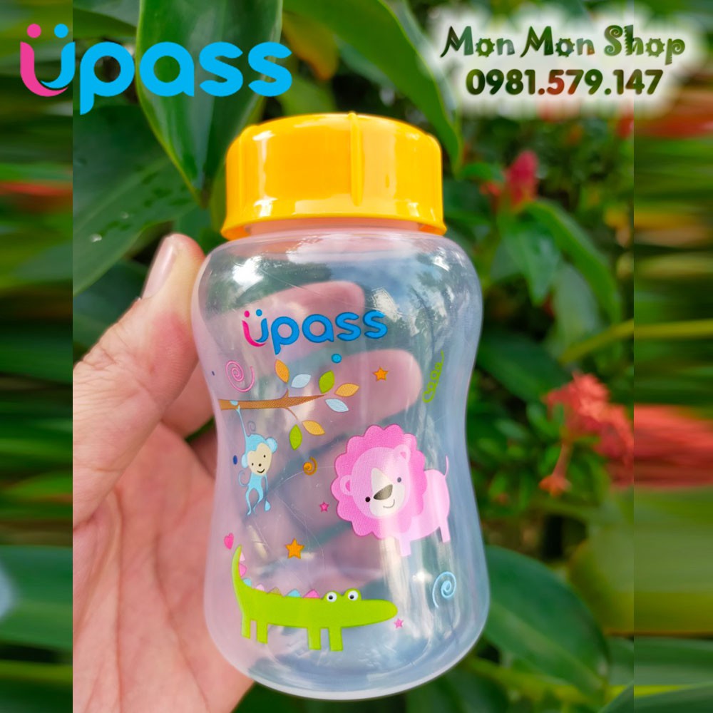 Bình trữ sữa/ bình đựng sữa mẹ cổ thường/ cổ hẹp UPASS 140ml/ 170ml nhựa PP an toàn