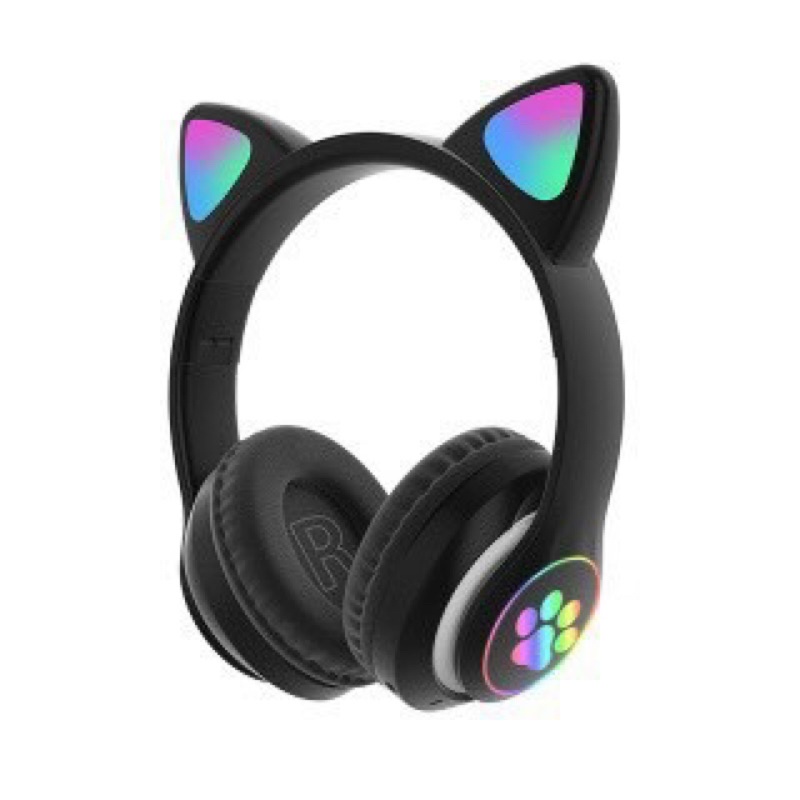 TAI NGHE MÈO BLUETOOTH ĐÈN LED RGB STN28