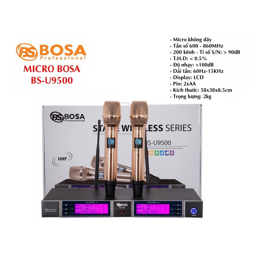 Micro Bosa BS-U9500 hàng chính hãng