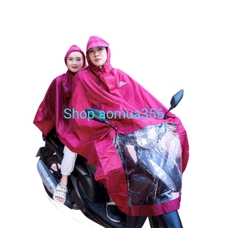 áo mưa 2 người đi xe máy cánh rơi không thấm nước . thiết kế rộng 2 người đi không bi ướt . vải dù vân tổ ong