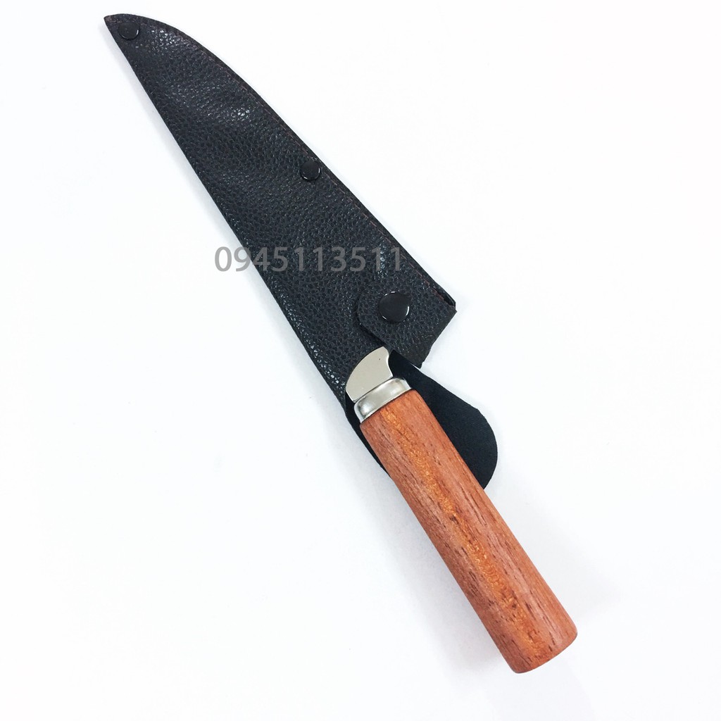 Dao thái Sasimi GG315 Xuất xứ Hàn Quốc cán gỗ, lưỡi thép không gỉ 17.5cm