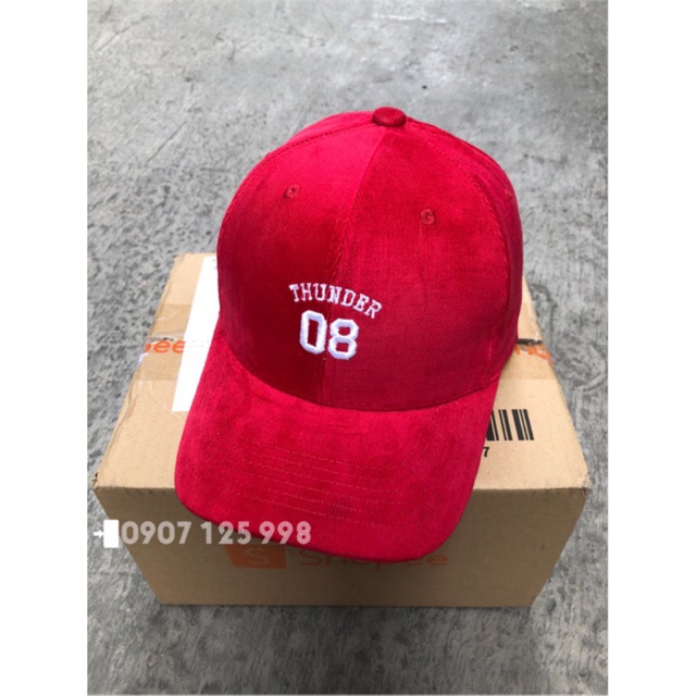 Nón kết kaki nhung thêu logo số (VNXK)