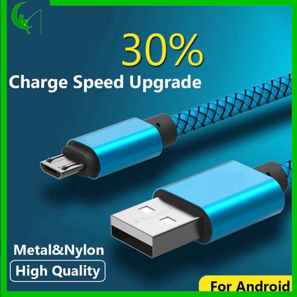 Cáp sạc samsung, oppo, xiaomi.. Dây sạc nhanh cổng Micro USB thiết kế dây bện dù dài 1 mét và 3 mét cho điện tho