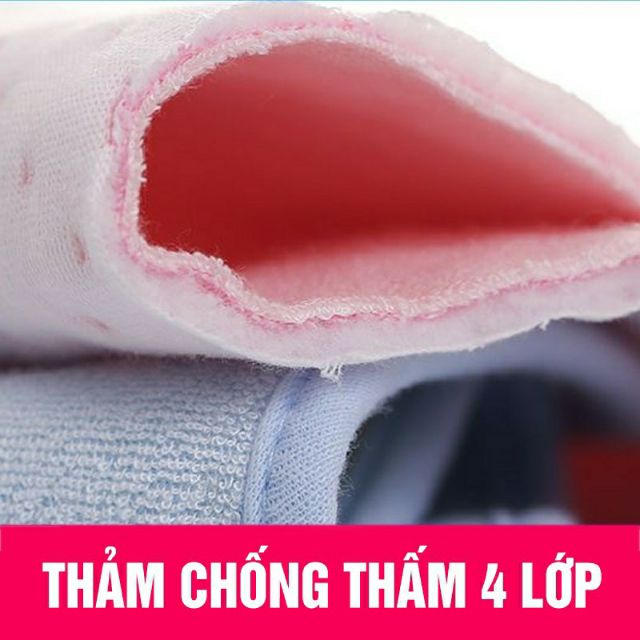 Chiếu Xốp Siêu Êm 4 Lớp Có Lót Cao Su Chống Thấm