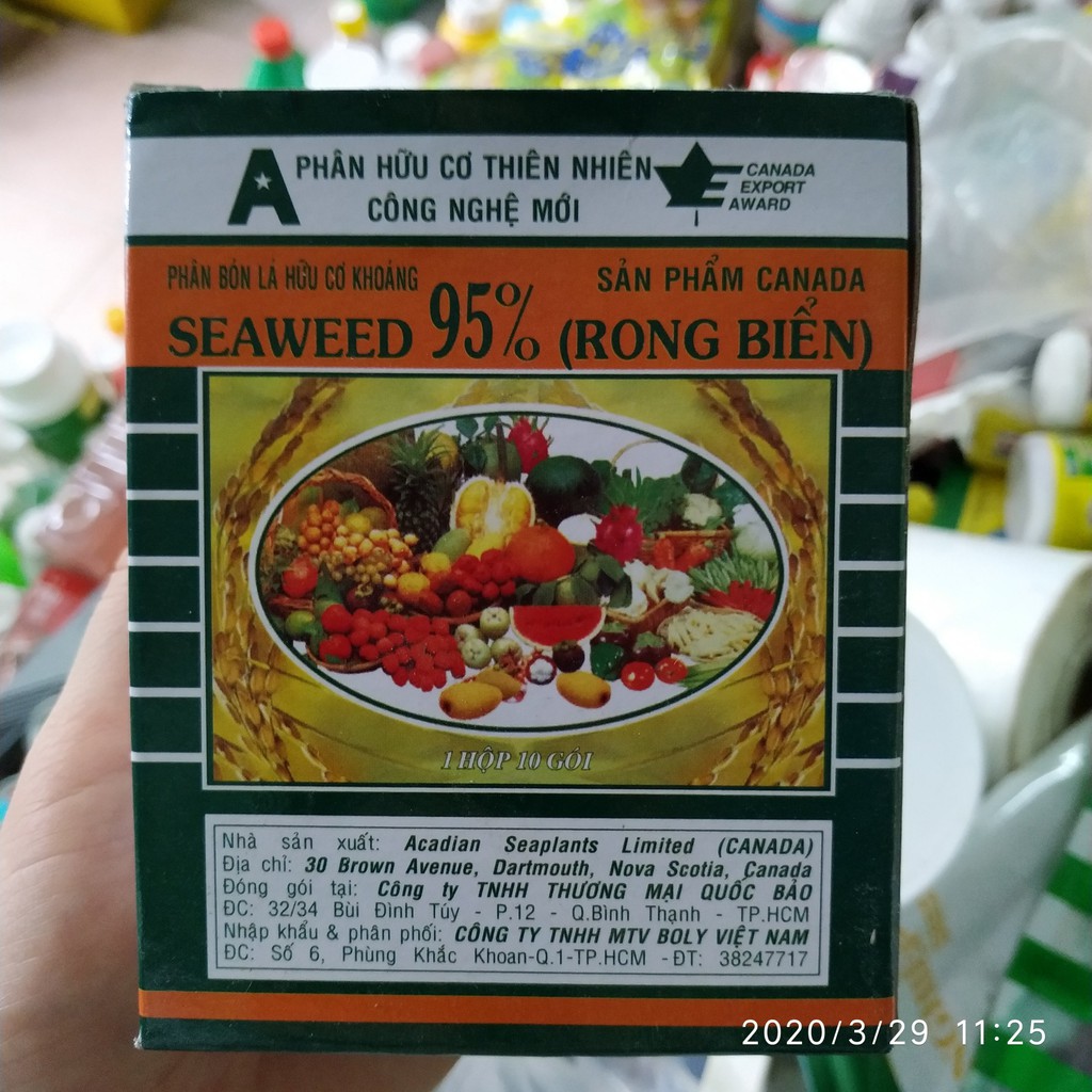 Phân bón lá hữu cơ khoáng Seaweed 95% Rong biển