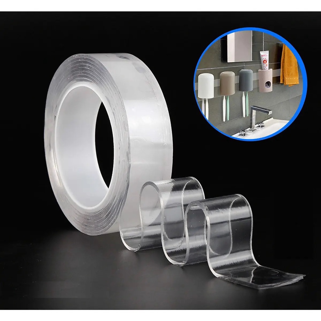 Băng Dính 2 Mặt Đa Năng Cường Lực - Băng Keo Nano 2 Mặt Siêu Dính