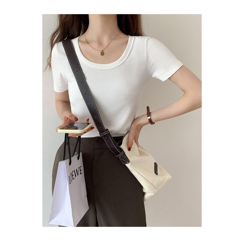 Áo phông nữ ❤️ICOTTON❤️ Áo phông cổ tròn chất liệu thun tăm cao cấp mềm, mịn mặc hè cực mát