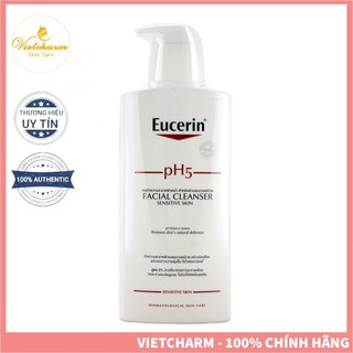 Sữa Rửa Mặt Eucerin pH5 Cho Da Nhạy Cảm Facial Cleanser - Eucerin PH5 Facial Cleanser Sensitive Skin 400ml