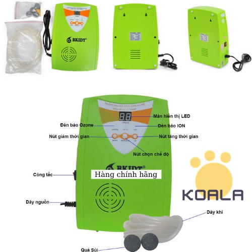 Máy BK Ozone M05S Khử Độc Rau Quả, Thực Phẩm , Thanh Lọc Không Khí