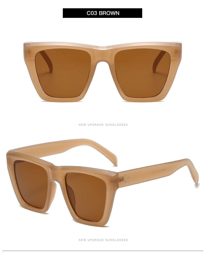 Kính Mát Gọng Vuông Màu Sắc Ngọt Ngào Phong Cách Retro | BigBuy360 - bigbuy360.vn