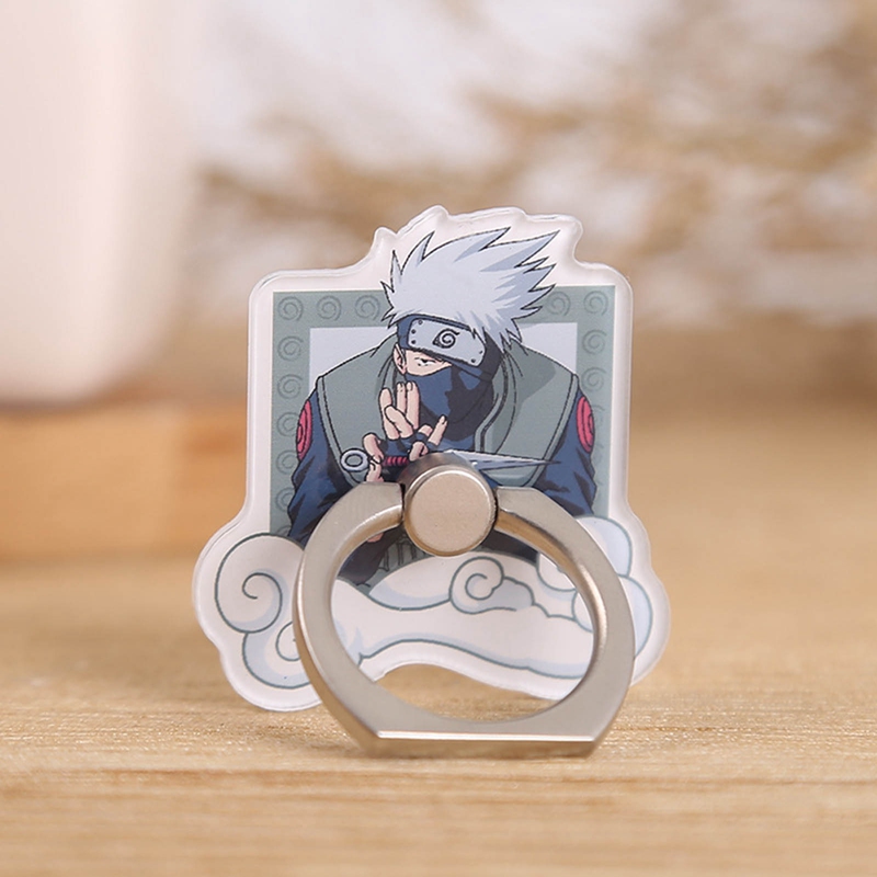 Anime Naruto Ninja Konoha Uchiha Sasuke Phone Holder Stand With Metal Ring