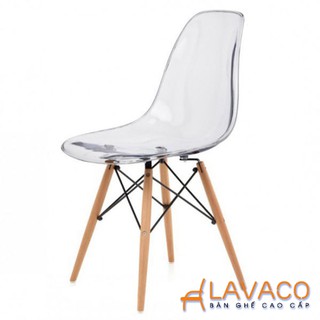 Ghế cafe Eames trong suốt nhập khẩu cao cấp Lavaco- Mã 207T