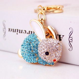 Móc Khóa Hình Thỏ Đính Đá Dễ Thương
