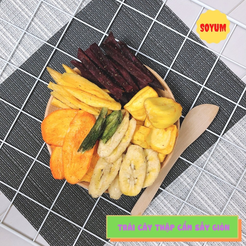 Trái cây thập cẩm sấy 270g, ăn vặt Soyum vừa ngon vừa rẻ