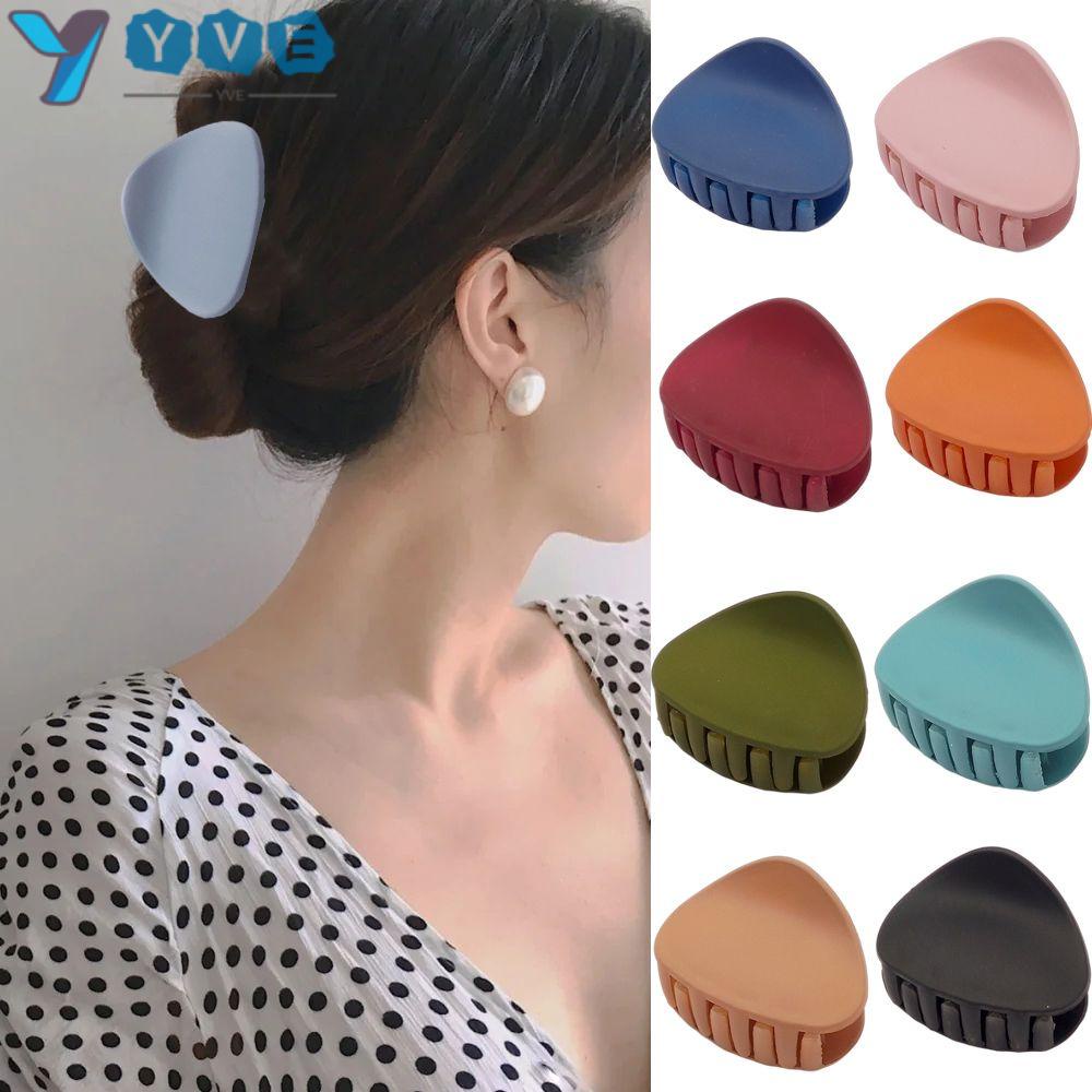 Kẹp tóc hình tam giác màu sắc đa dạng phong cách Hàn Quốc thanh lịch dành cho nữ