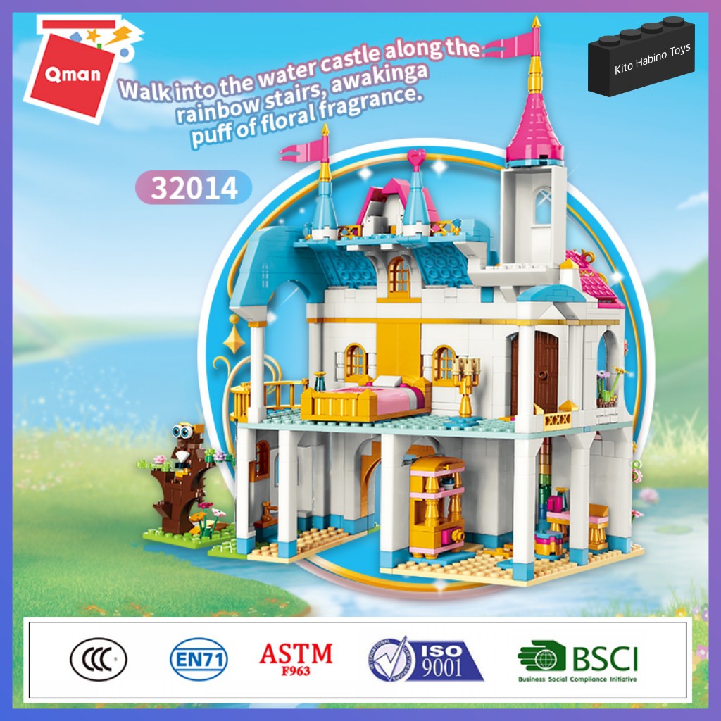 Bộ Lắp Ghép Đồ Chơi Lego Cho Bé Gái 1000 Chi Tiết Qman Lâu Đài Công Chúa 32015 Nhiều Mẫu