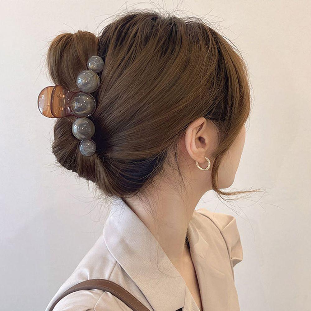 Kẹp Tóc Vuốt Cá Mập Màu Gradient Ngọt Ngào Cổ Điển VANES1 Cho Nữ