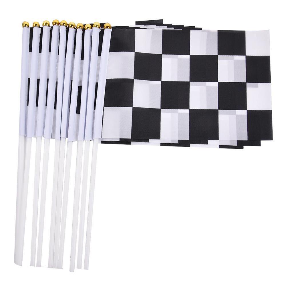 Lá Cờ Đua Xe Chất Liệu Polyester Kích Thước 14 * 21cm