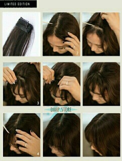 Tóc mái thưa giả