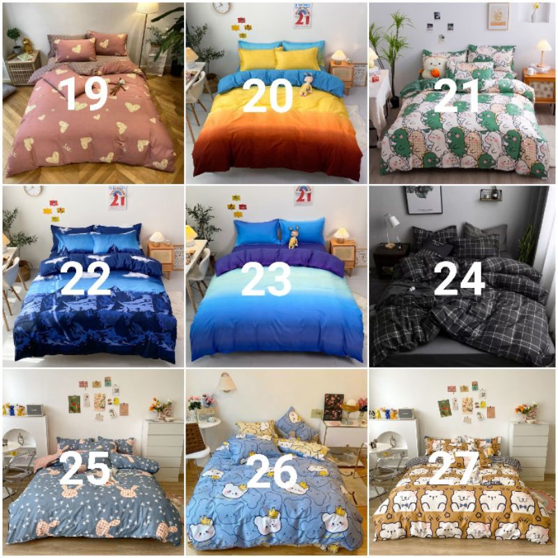 Bộ Sản Phẩm 5 Món Cotton Poly Nhập Khẩu Chăn Phao+Ga+Vỏ Gối, Chăn Theo Bộ Đã Chần Bông Hè Nhiều Mẫu Mới Lựa Chọn