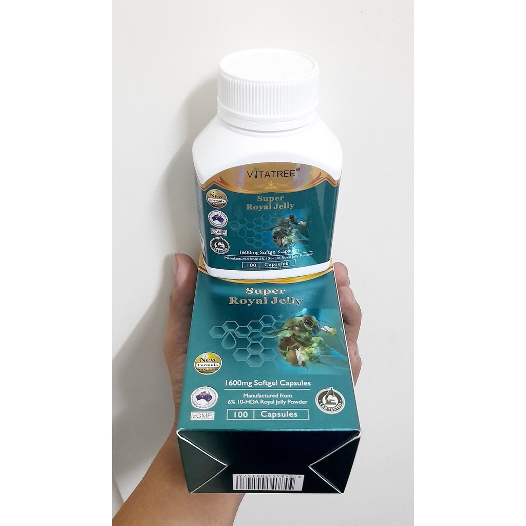 [ÚC] Sữa Ong Chúa Vitatree Super Royal Jelly 1600mg 100 Viên