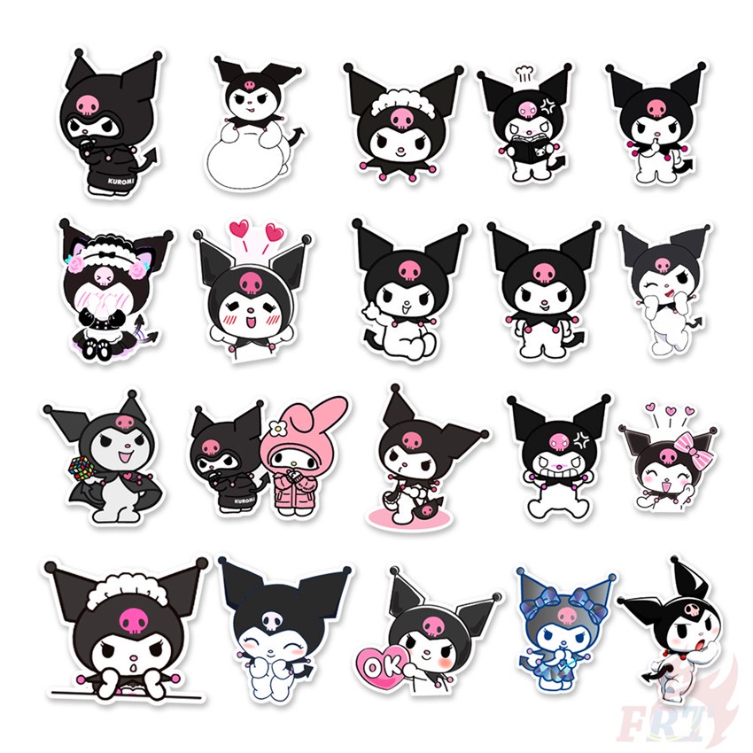 Bộ 50 Cái / Bộ ☆ Sanrio. Miếng Dán Kuromi Series 01 ☆ Miếng Dán Thời Trang Chống Thấm Nước